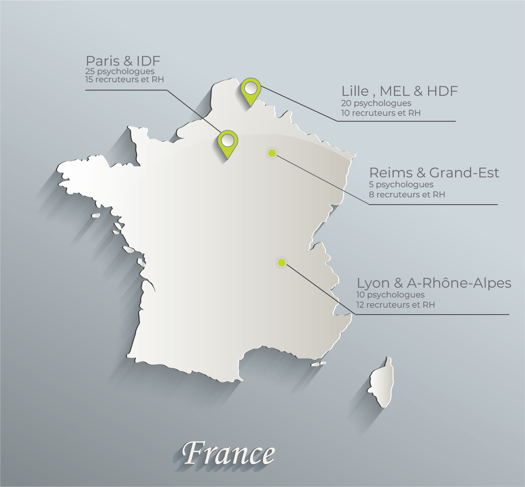 Carte de France des intervenants